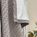Paturica bebe Deluxe din bumbac si tesatura minky gri (1)
